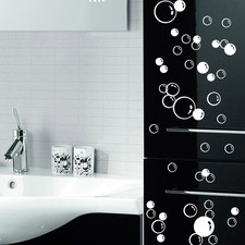 86 Floating Bubble Wall Paper Decal Bathroom Tile Window Decoration Art Stickers