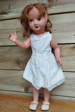 Vintage Walking Talking 19" Doll - 50s 60s Cinderella Shoes - Retro Toy 