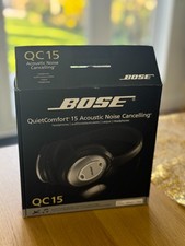 Bose QuietComfort 15 QC15 Noise Cancelling Headphones – Silver/Black with Case