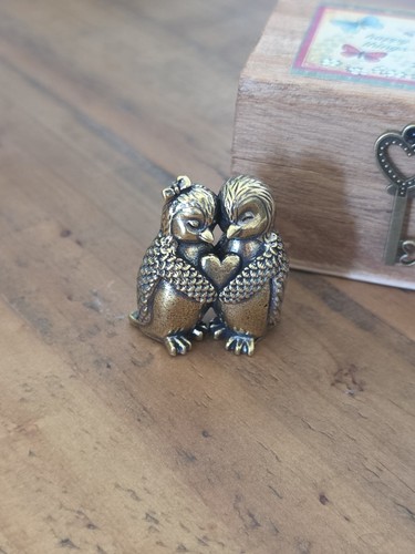Brass penguin ornament - brass,
