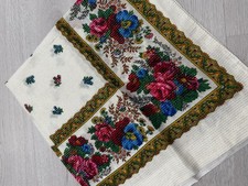 Vintage white russian floral - vintage,