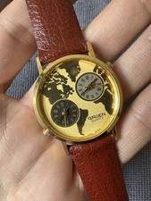 Gruen dual Time Vintage Watch lovely condition super rare boxed