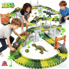 185Pcs Dinosaur Roller Coaster