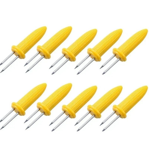 10pcs corn holders stainless - 10pcs,