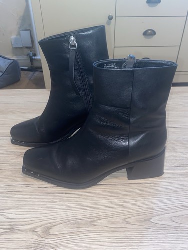 Topshop real leather - leather, black
