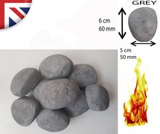 30 grey Pebbles for Gas Fire