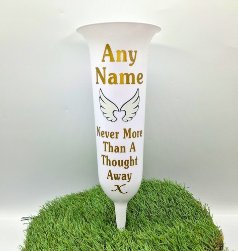 Personalised gloss white - white, grave