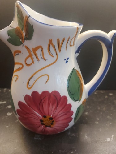 Handmade ceramic sangria jug - sangria,