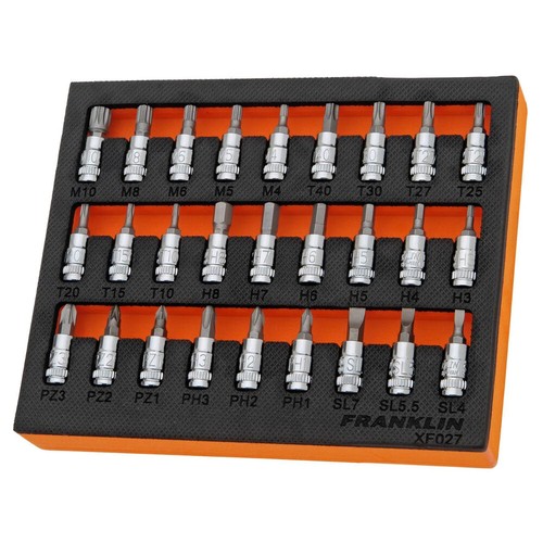 Drive bit socket set 27 - drive,