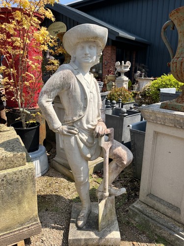 Haddonstone gardener statue - gardener,