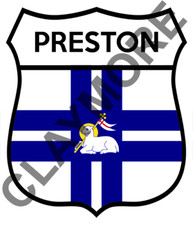 PRESTON Lancashire car sticker