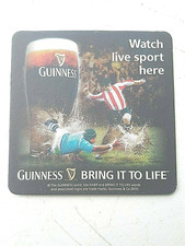 Vintage GUINNESS - Bring It To Life - WATCH SPORT Cat No'1682 Beer mat / Coaster