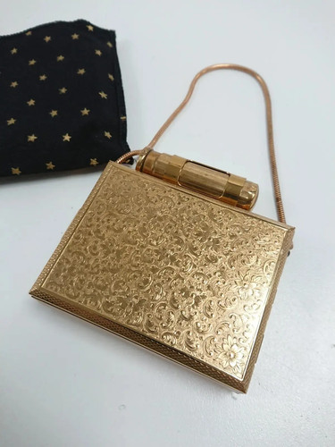 Vintage gold tone metal - vintage,