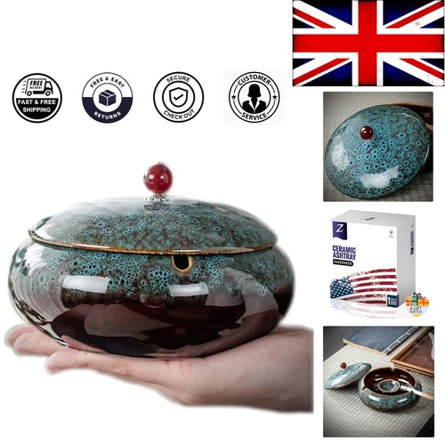 Large square ceramic ashtray - square,