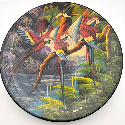 Pancho hand painted tropical - painted,