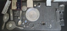 Job lot of silver-925,900,800 jewelry forks plate chains rings bracelets Pandora