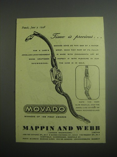 1948 mappin and webb movado - webb,