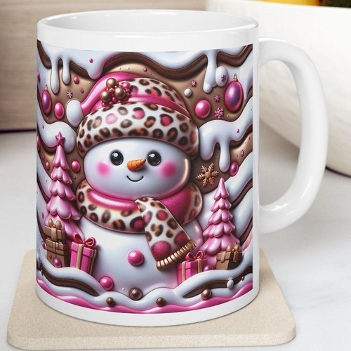 Snowman christmas mug cosy - christmas,