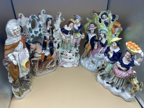 Staffordshire flatback figures - flatback,