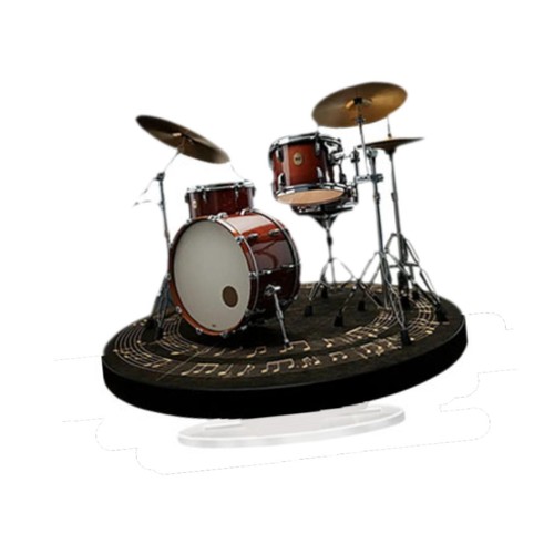 Drum set decoration - drum, flat