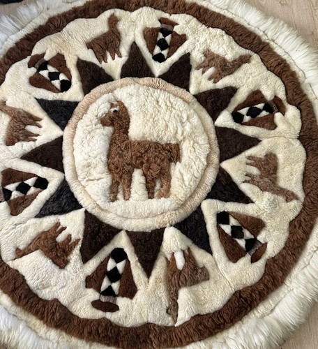 Alpaca fur rug authentic - alpaca,