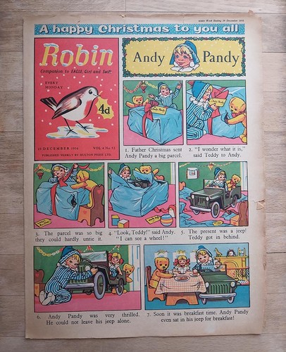 Robin comic 1956 christmas - robin,