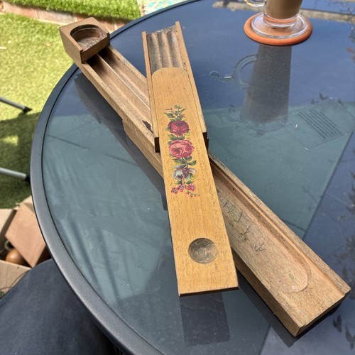 Vintage wooden pencil case - case, 235