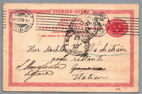 Sweden 1878 postal - 1878,