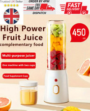 450ML Portable Mini Blender USB Rechargeable Juicer Cup Bottle Smoothie Maker