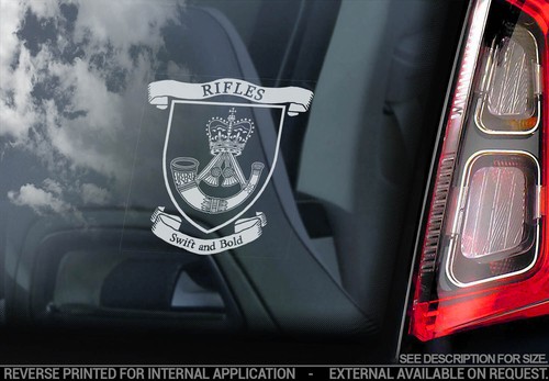 The rifles car sticker army - car,