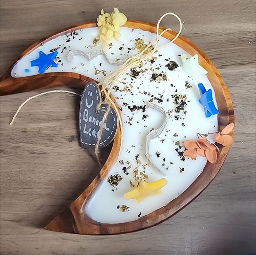 Dough bowl moon - bowl, candle