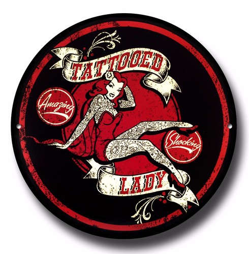 Tattooed lady metal - tattooed,