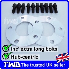 5MM ALLOY WHEEL SPACERS + M14x1.25 BOLTS FOR BMW 3-SERIES 2011+ F30 [2C10K32]