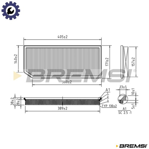 Air filter fa1345 - air,