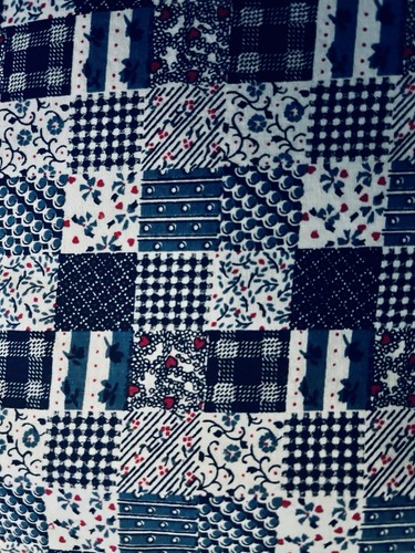 Shades dark blue calico - dark,