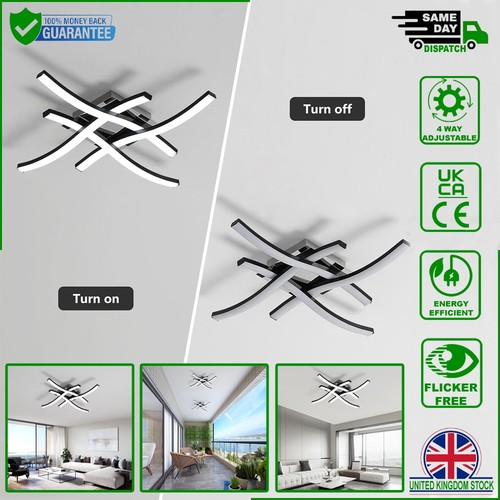 Modern led wave ceiling - modern,