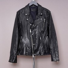 ALL SAINTS Leather Jacket Mens