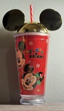 Disney Mickey Mouse Holiday Cheer Light-Up Straw Tumbler