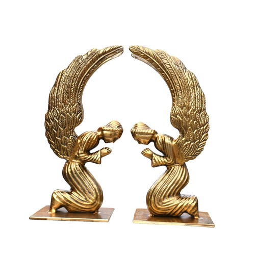 Angel statue pair sculpture - pair,
