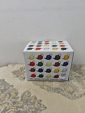 London Pottery 84200 Globe Polka Dot Teapot with Strainer, Ceramic, Ivory/Blue