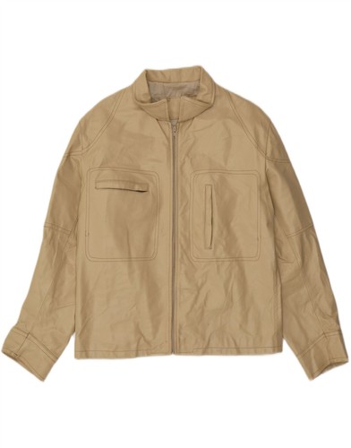 Vintage mens leather jacket - leather,