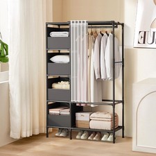 Large Fabric Canvas Wardrobe