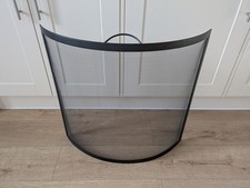 black metal fire guard screen