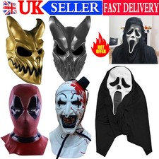 Cosplay Deluxe Deadpool Full Face Mask Halloween Latex Full Head Fancy Dress Pro