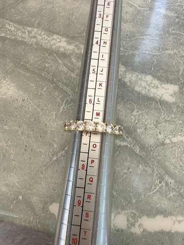 9ct gold full eternity band - gold,