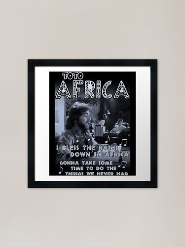 Toto africa framed - framed, print