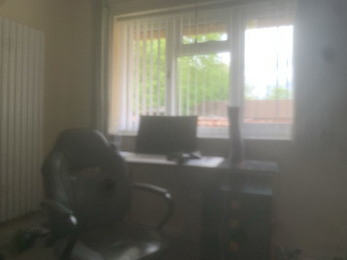 Glass desk with - glass,
