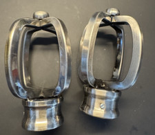 Silver B&Q Curtain Pole Ends 35mm Metal