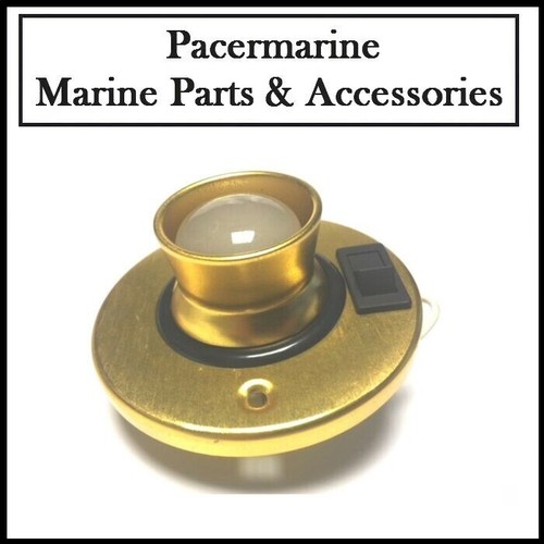 Aluminum gold swivel light - aluminum,