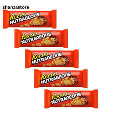Reeses Chocolate Nutrageous 5x 47g Bar (235g) | Crunchy Peanuts, Peanut Butter,